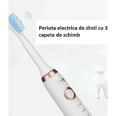 Periuta de dinti electrica cu 3 capete de schimb