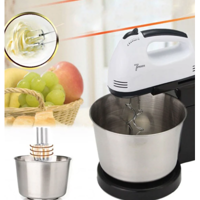 Mixer cu bol din inox putere 350 W 2L inox 7 trepte de Viteze