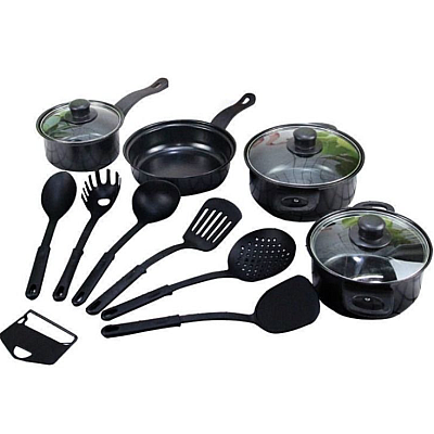 Set oale si ustensile 13 piese editie black