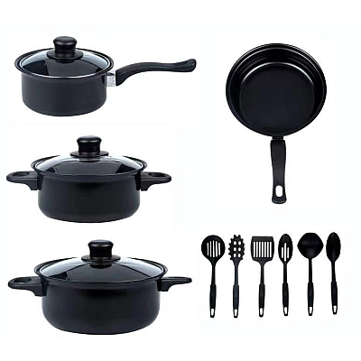 Set oale si ustensile 13 piese editie black