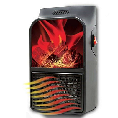 Aeroterma portabila Flame Heater 900 W 2 niveluri temperatura display digital