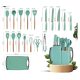 Set de 19 piese VERDE TURCOAZ ustensile de bucatarie cu tocator si suport depozitare inclus VERDE-TURCOAZ Set de 19 piese VERDE TURCOAZ ustensile de bucatarie cu tocator si suport depozitare inclus VERDE-TURCOAZ