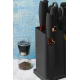 Set de 19 piese NEGRE ustensile de bucatarie cu tocator si suport depozitare inclus NEGRE Set de 19 piese NEGRE ustensile de bucatarie cu tocator si suport depozitare inclus NEGRE