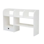 Etajeta pentru Birou cu 6 compartimente si un sertar PVC 55x14x34cm Alb Etajeta pentru Birou cu 6 compartimente si un sertar PVC 55x14x34cm Alb