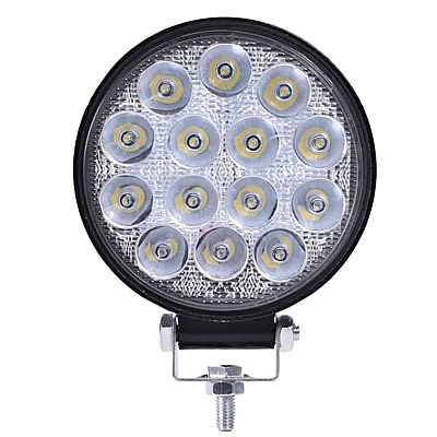 Proiector LED auto Offroad 14 led 42W rotund