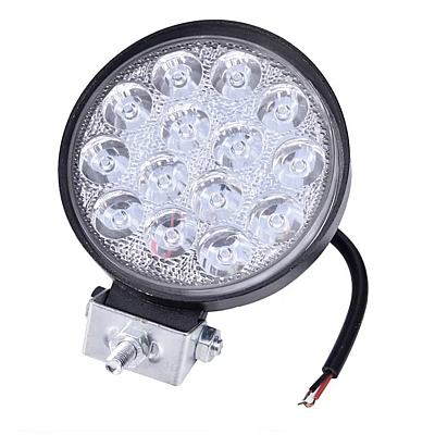 Proiector LED auto Offroad 14 led 42W rotund