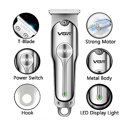 Aparat de tuns VGR V 071 cu acumulator Argintiu
