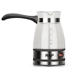 Aparat Electric pentru preparat cafea RAF R125 de 650W capacitate 500ml Recipient din Sticla