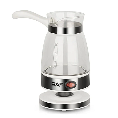 Aparat Electric pentru preparat cafea RAF R125 de 650W capacitate 500ml Recipient din Sticla