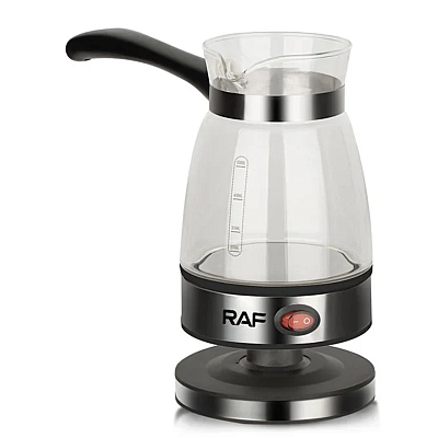 Aparat Electric pentru preparat cafea RAF R125 de 650W capacitate 500ml Recipient din Sticla