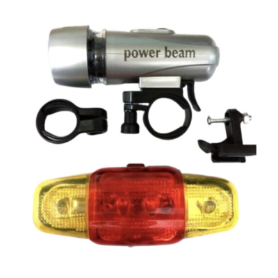 Set far si stop bicicleta XY 108 far tip lanterna detasabil stop in 2 culori