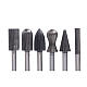 Set de 6 freze pentru metal diferite modele coada de 6mm