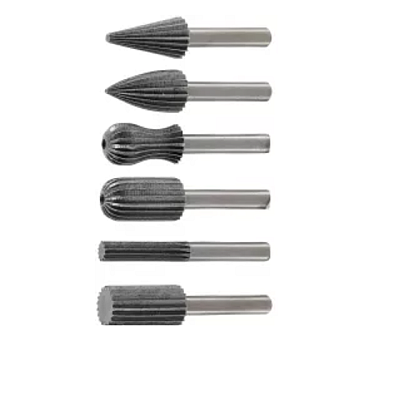 Set de 6 freze pentru metal diferite modele coada de 6mm