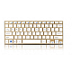 Set Tastatura si Mouse wireless design compact si elegant culoare Gold Andowl  Q K3940