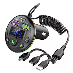 Modulator auto cu LED RGB BT FM Handsfree USB Q  C81