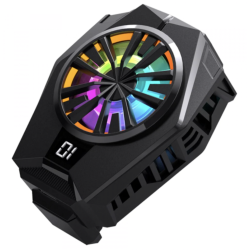 Ventilator de racire pentru telefon cu afisaj digital USB C Andowl Q CL8 Ventilator de racire pentru telefon cu afisaj digital USB C Andowl Q CL8