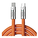 Cablu de incarcare telefon Q SJ980 TypeC la Lightening portocaliu