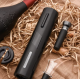 Set tirbuson electric pentru sticle de vin 4 accesorii cutter pentru taierea sigiliului aerator dop cu pompa vid