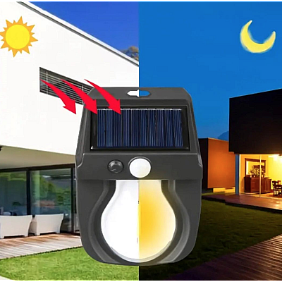 Lampa solara de perete stil BEC cu senzor miscare CL 118 pentru exterior