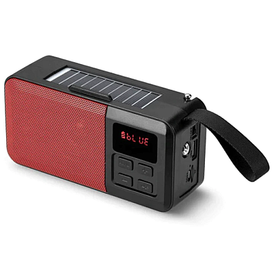 Boxa portabila cu incarcare Solara HF F6 conexiune bluetooth radio FM player mp3 USB/TF