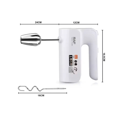 Mixer electric de mana 800W 5 viteze si 2 accesorii pentru batut si framantat R 6653R