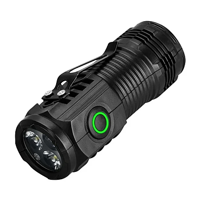 Mini lanterna de mana puternica cu 3 LED Mini lanterna de mana puternica cu 3 LED