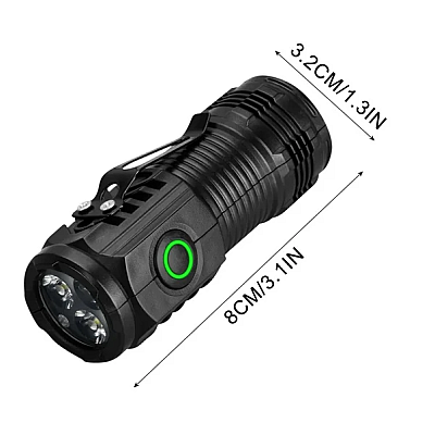 Mini lanterna de mana puternica cu 3 LED Mini lanterna de mana puternica cu 3 LED