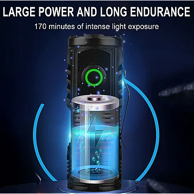 Mini lanterna de mana puternica cu 3 LED Mini lanterna de mana puternica cu 3 LED