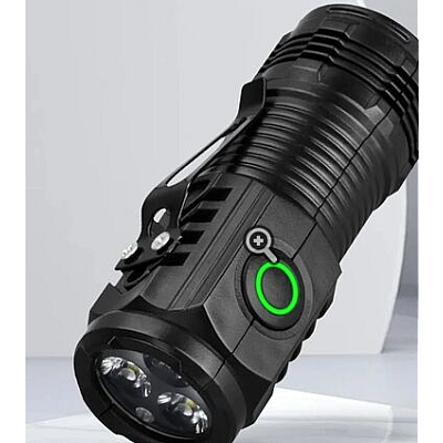 Mini lanterna de mana puternica cu 3 LED Mini lanterna de mana puternica cu 3 LED