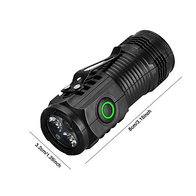 Mini lanterna de mana puternica cu 3 LED Mini lanterna de mana puternica cu 3 LED