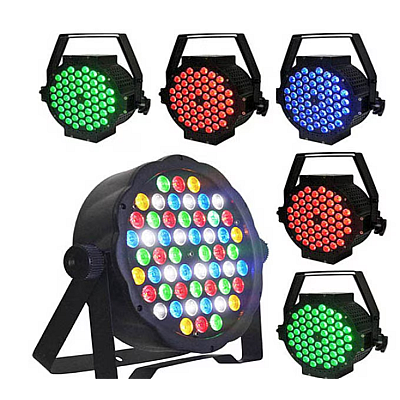 Proiector joc de lumini PAR 54 leduri RGB 8 jocuri de lumini