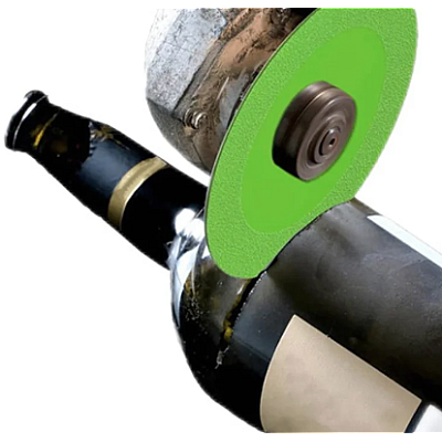 Disc diamantat LASERLINE pentru flex de taiat sticla si cristal 125mm VERDE