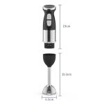 Blender de mana multifunctional cu doua trepte de viteza si doua lame din otel inoxidabil functie de mixare tocator 500W Blender de mana multifunctional cu doua trepte de viteza si doua lame din otel inoxidabil functie de mixare tocator 500W