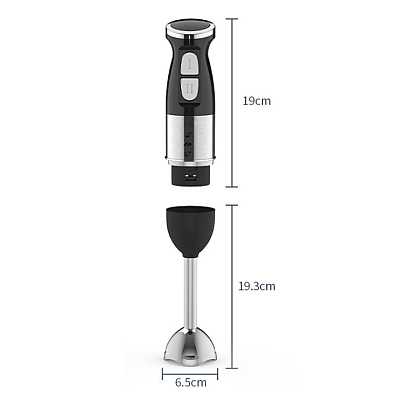 Blender de mana multifunctional cu doua trepte de viteza si doua lame din otel inoxidabil functie de mixare tocator 500W Blender de mana multifunctional cu doua trepte de viteza si doua lame din otel inoxidabil functie de mixare tocator 500W