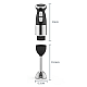 Blender de mana multifunctional cu doua trepte de viteza si doua lame din otel inoxidabil functie de mixare tocator 500W Blender de mana multifunctional cu doua trepte de viteza si doua lame din otel inoxidabil functie de mixare tocator 500W