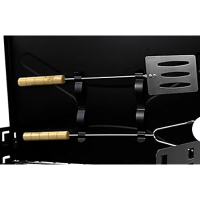 UB Gratar camping portabil negru cu ustensile 43x26x46 cm UB Gratar camping portabil negru cu ustensile 43x26x46 cm