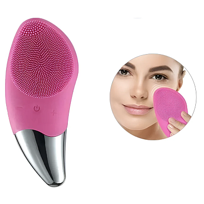 Dispozitiv sonic de curatare faciala 4 niveluri de vibratie din silicon Dispozitiv sonic de curatare faciala 4 niveluri de vibratie din silicon