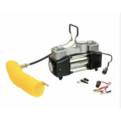 Kit pentru pana Auto compresor 12V cu 2 cilindri si 7 accesorii Kit pentru pana Auto compresor 12V cu 2 cilindri si 7 accesorii