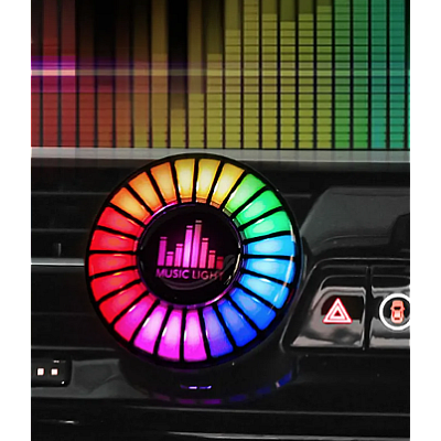 Odorizant auto D2 functie umidificator Led cu ritm muzical RGB Bluetooth