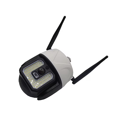 Lampa solara tip camera supraveghere falsa CCTV cu senzor si 2 antene