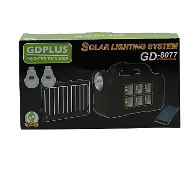 Kit solar GD 8077 cu lampa multifunctionala