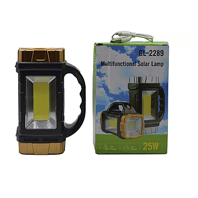 Lanterna multifunctionala LED 25W USB incarcare solara GL2289