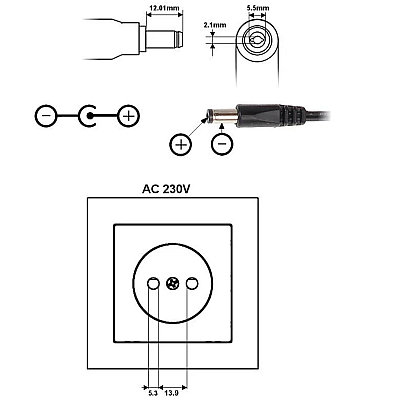 Alimentator 5A 12V pentru Camere Supraveghere