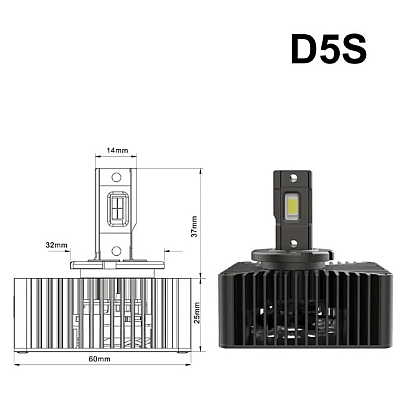 Set 2 becuri D5S led far auto xenon led 21000lm ORANGE