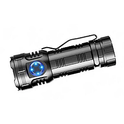 Lanterna compacta de aluminiu BL F82 cu 8 LED XPG magnet si clips incarcare USB acumulator 26650 Lumina Rosie SOS