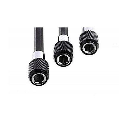 Set 3 prelungitoare pentru surubelnita 60mm 100mm 150mm negru Set 3 prelungitoare pentru surubelnita 60mm 100mm 150mm negru