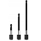 Set 3 prelungitoare pentru surubelnita 60mm 100mm 150mm negru Set 3 prelungitoare pentru surubelnita 60mm 100mm 150mm negru