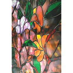 Folie autoadeziva pentru geam flori colorate 45 x 500 cm
