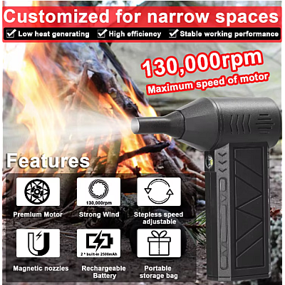 Mini Suflanta aer portabila Violent ZY7400 indicator baterie turbo fan 130000 RPM 4 trepte de putere Mini Suflanta aer portabila Violent ZY7400 indicator baterie turbo fan 130000 RPM 4 trepte de putere