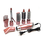 Uscator de par profesional Gemei GM4831 model 7 in 1 putere 2200W roz